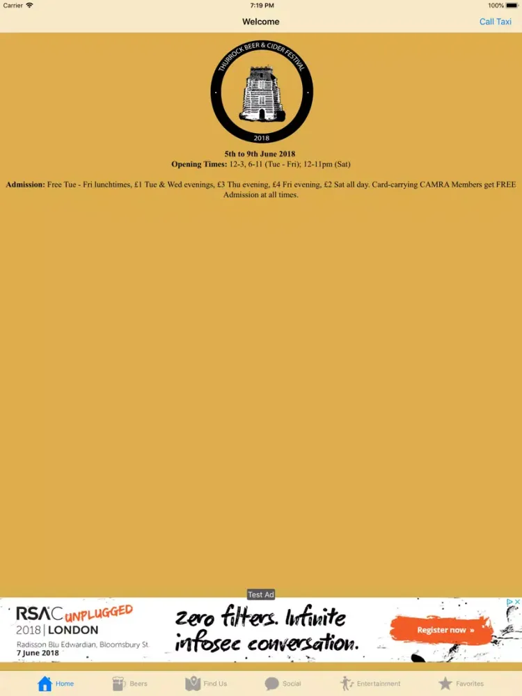 ภาพหน้าจอของ Thurrock Beer Festival iPad 
