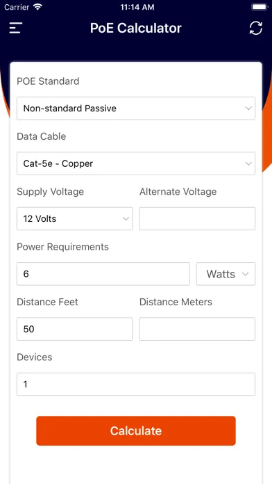 PoE Calculator স্ক্রিনশট