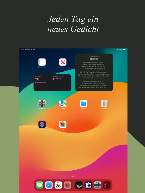 Zrzuty ekranu Poeticle iPad 