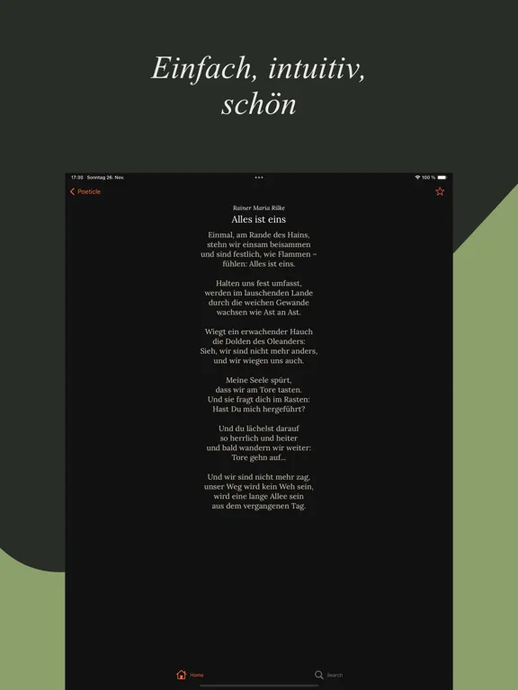 Zrzuty ekranu Poeticle iPad 