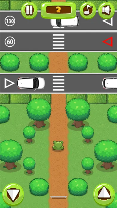 Tangkapan layar Froggy cross the road
