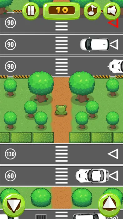 Tangkapan layar Froggy cross the road