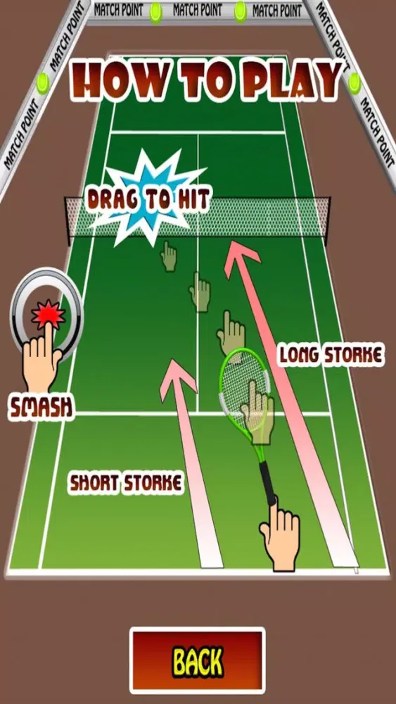 Capturas de pantalla de Match Point - Touch 'n Hit Tennis Game