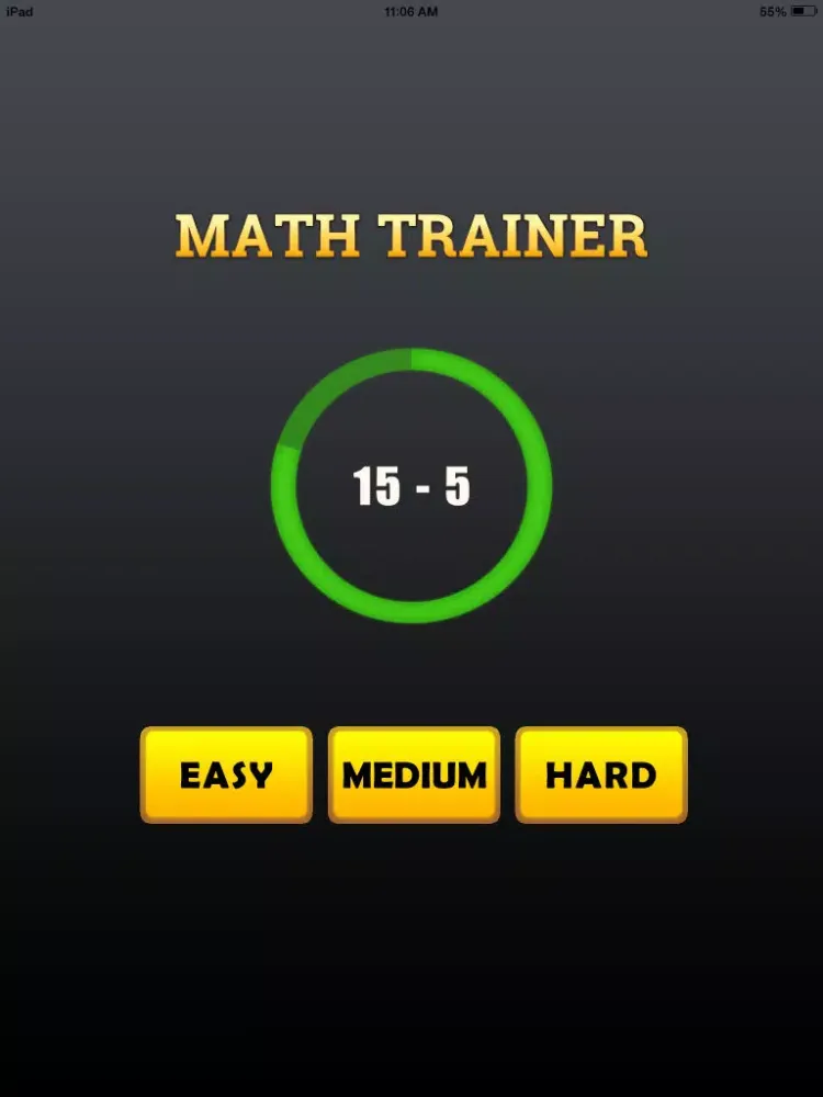 Ảnh chụp màn hình của Math Trainer - Elevate Your Brain Quiz iPad 