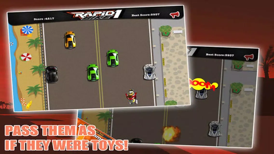 Tangkapan layar Rapid Bike 1: Hill Rider
