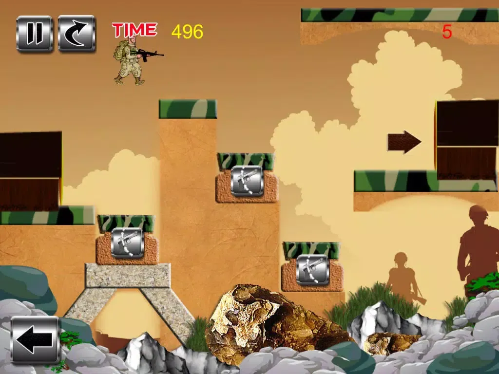 Tangkapan layar Silly Soldier - Arms vs. Fist Will Pull The Trigger iPad 