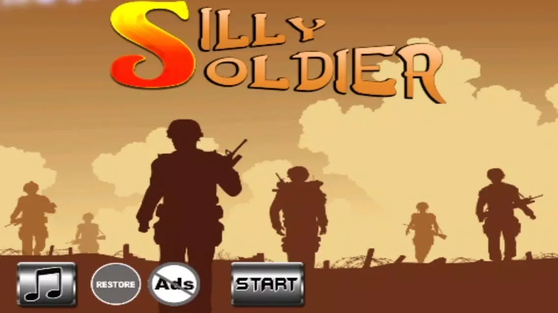 Tangkapan layar Silly Soldier - Arms vs. Fist Will Pull The Trigger