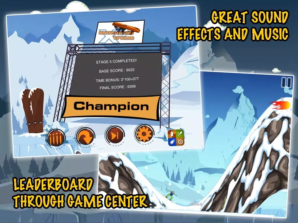 Snowboard Xtreme - Nitro Snow Boarding: Real Downhill Racing iPad  Screenshots