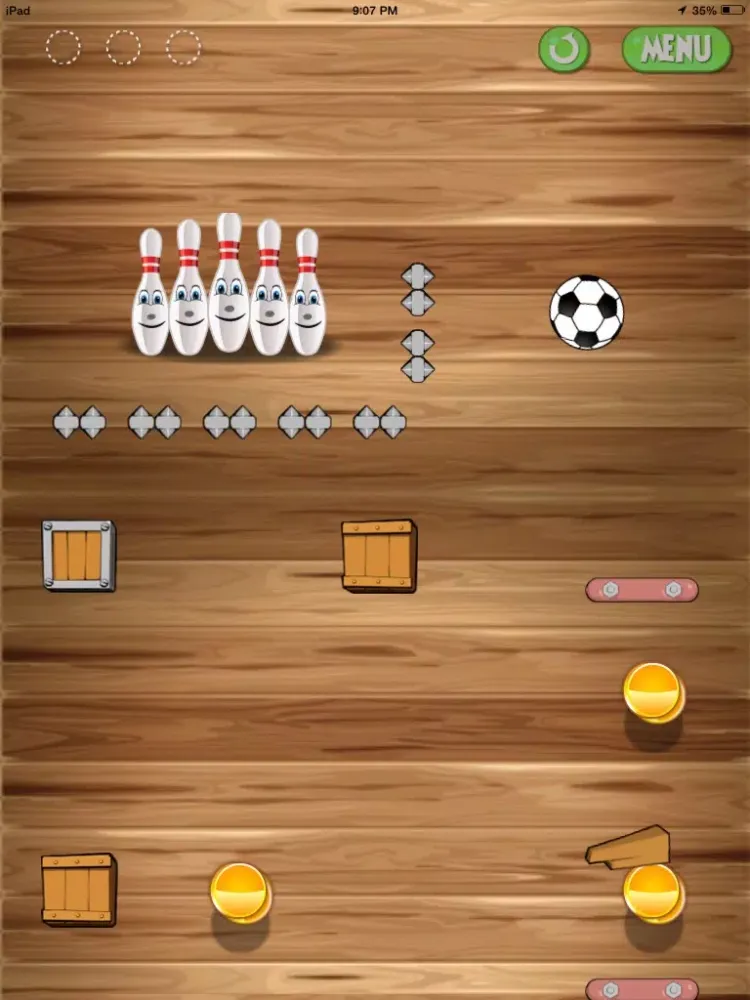 Captures d'écran de Soccer Bowling - Challenge My 3D Action King iPad 