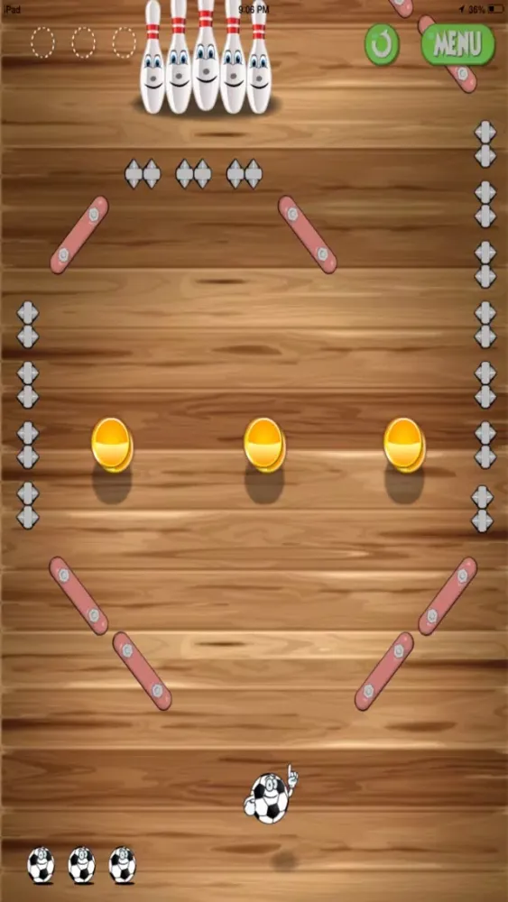 Captures d'écran de Soccer Bowling - Challenge My 3D Action King