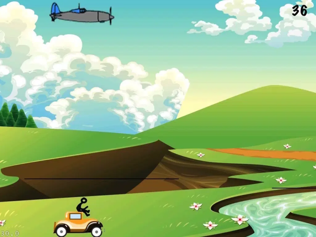 Stick Man - Jump Before Diving Off The Cliff iPad  স্ক্রিনশট