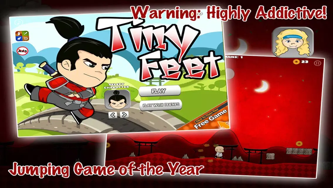 Tiny Feet - Run, Jump and Escape like a real Ninja Screenshots
