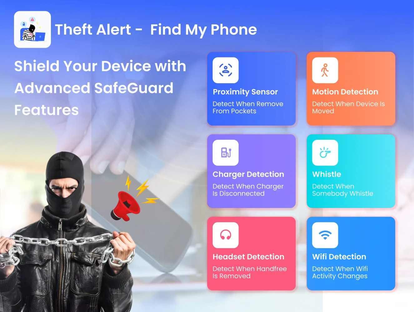 AntiTheft Alarm - Touch Alarm Screenshots