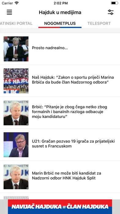 Naš Hajduk سکرین شاٹس