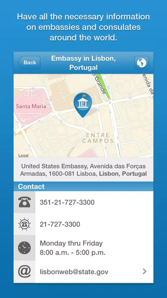 US Embassy स्क्रीनशॉट