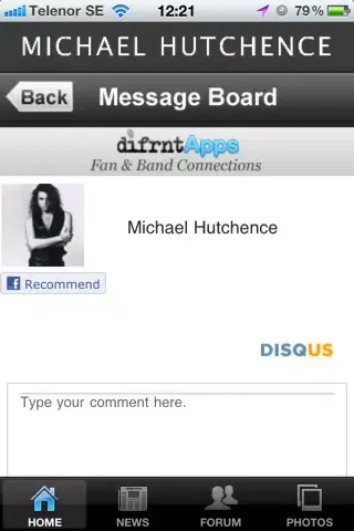 Screenshot di Michael Hutchence