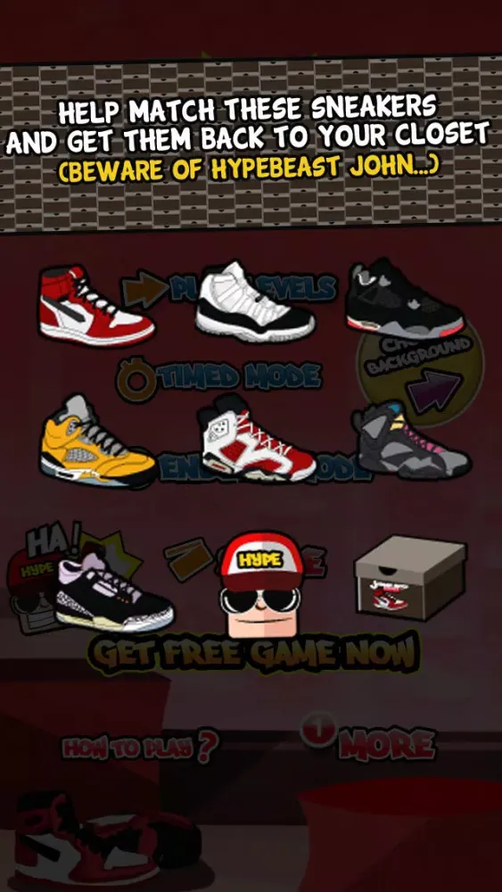 Ảnh chụp màn hình của Sneaker Match Mania - Jordan Edition