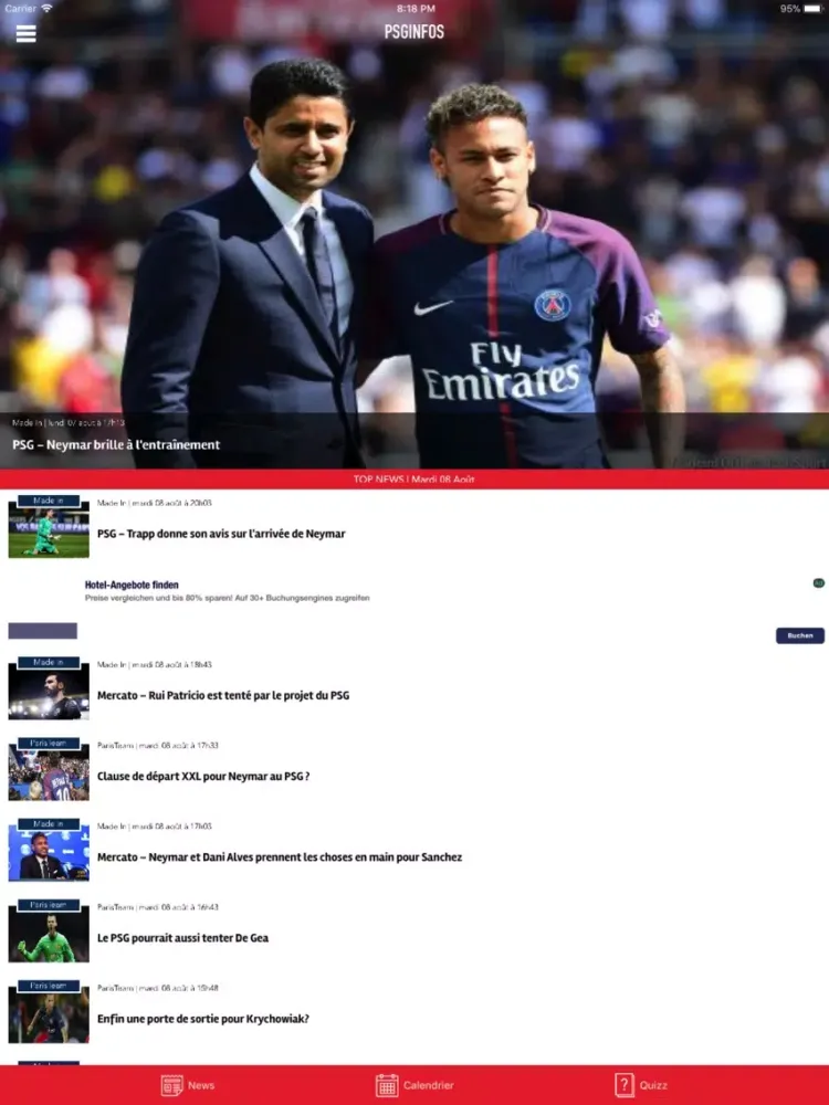 Скриншоты PARIS infos - Actu et mercato iPad 