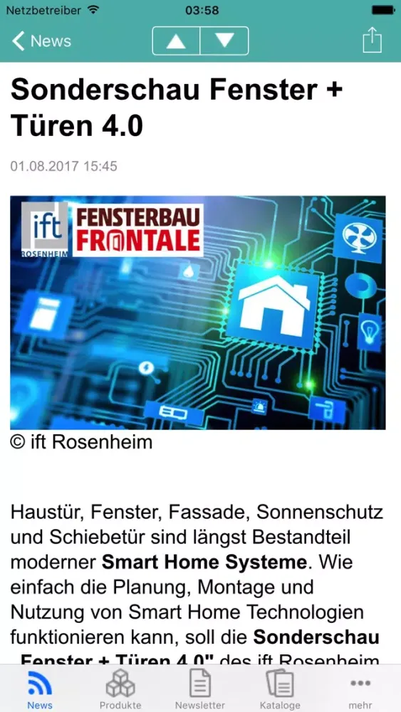 Screenshot di GLASWELT