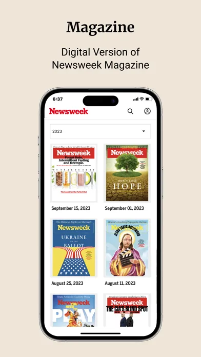 Newsweek سکرین شاٹس