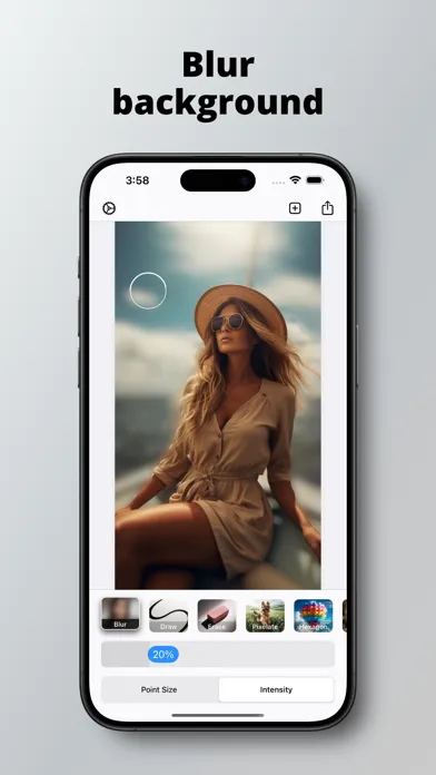 ภาพหน้าจอของ Point Blurr Background Filter