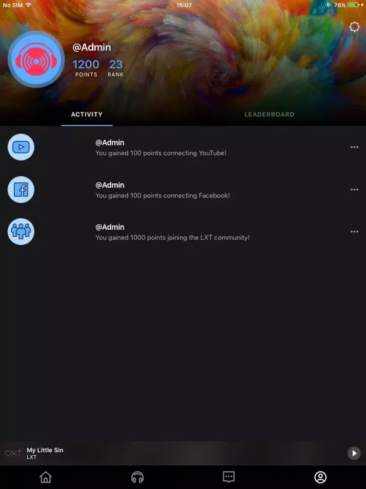 Zrzuty ekranu LXT iPad 