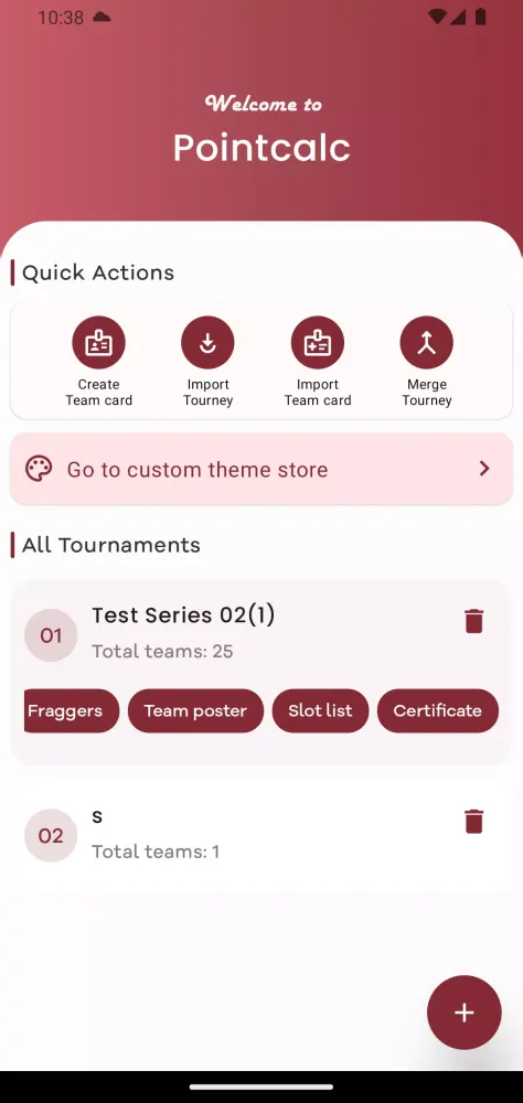Zrzuty ekranu Pointcalc | Point table maker