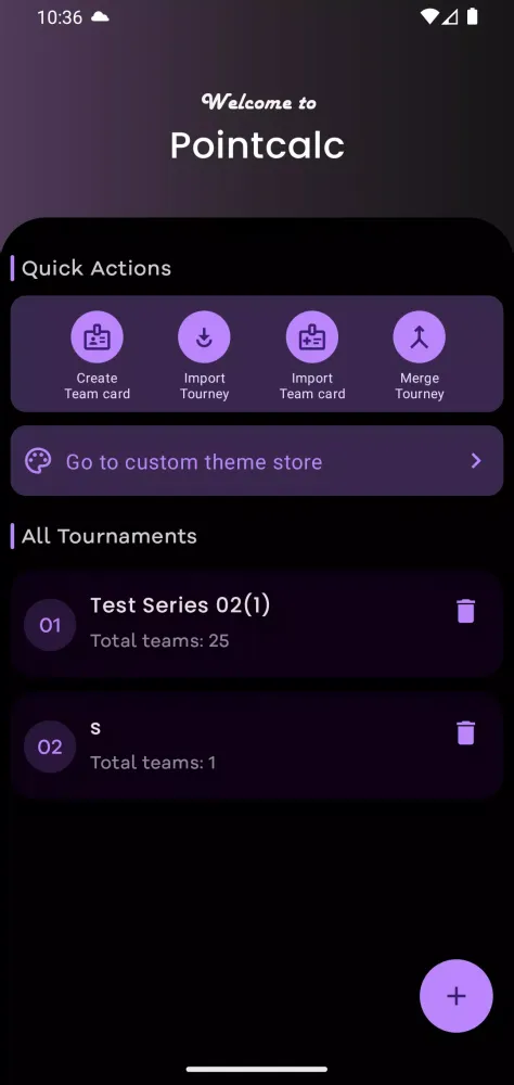 Zrzuty ekranu Pointcalc | Point table maker