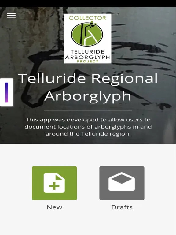 Tangkapan layar Telluride Arborglyph Collector iPad 