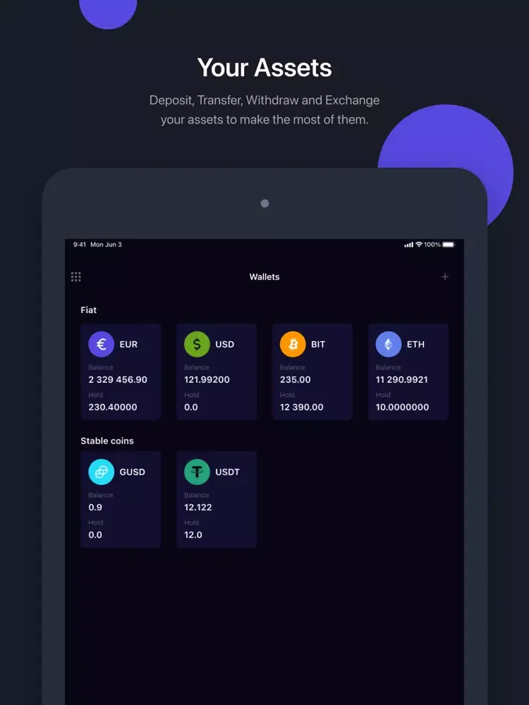 Скриншоты Solidbit: Crypto Exchange iPad 