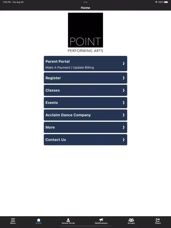 صور Point Performing Arts iPad 