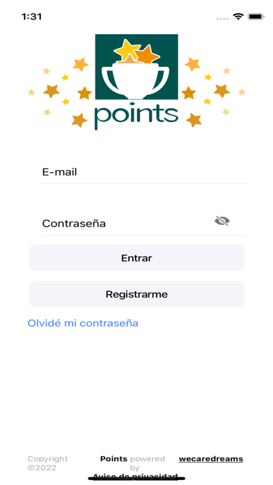 Zrzuty ekranu Points App