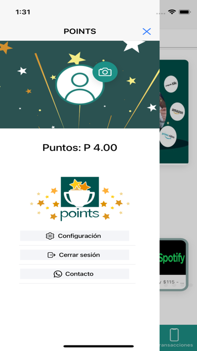Zrzuty ekranu Points App