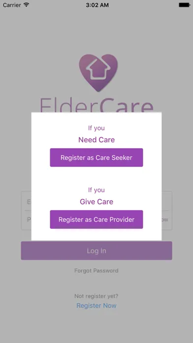 ElderCare Ekran Görüntüleri
