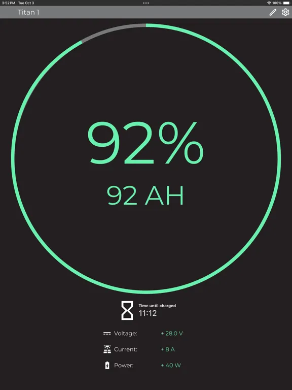 Capturas de tela do Point Zero Energy iPad 
