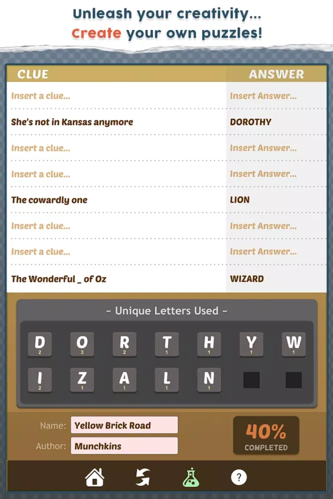 Ảnh chụp màn hình của Clue Word