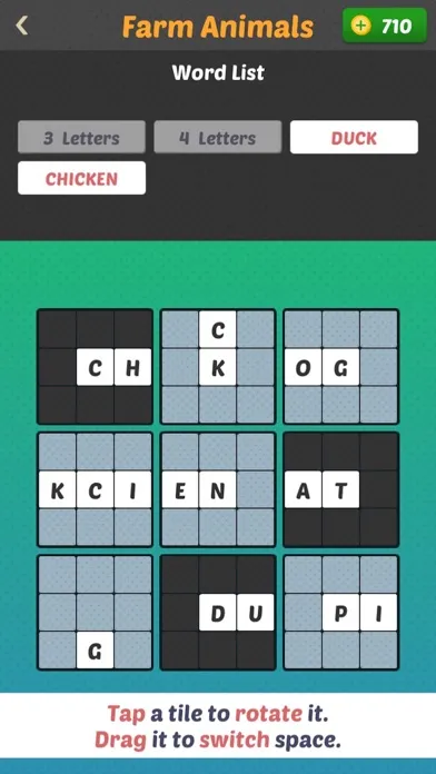 Capturas de tela do Clue Word 2