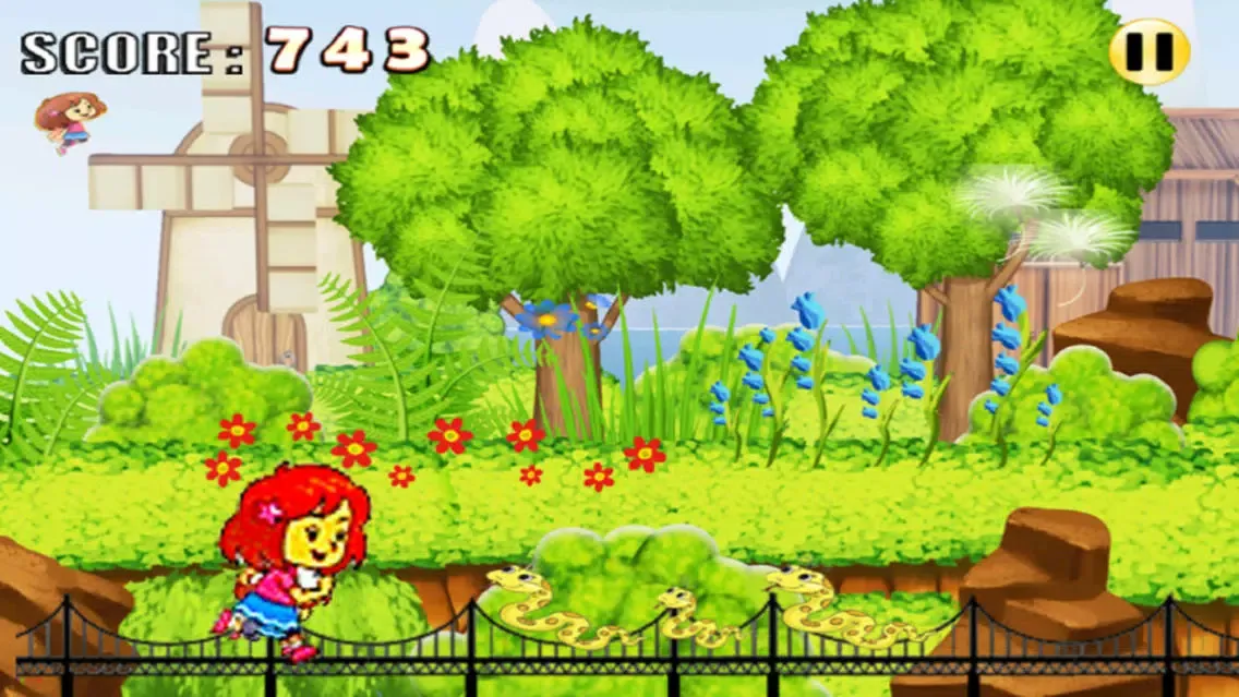 Tangkapan skrin Poke Girl Run
