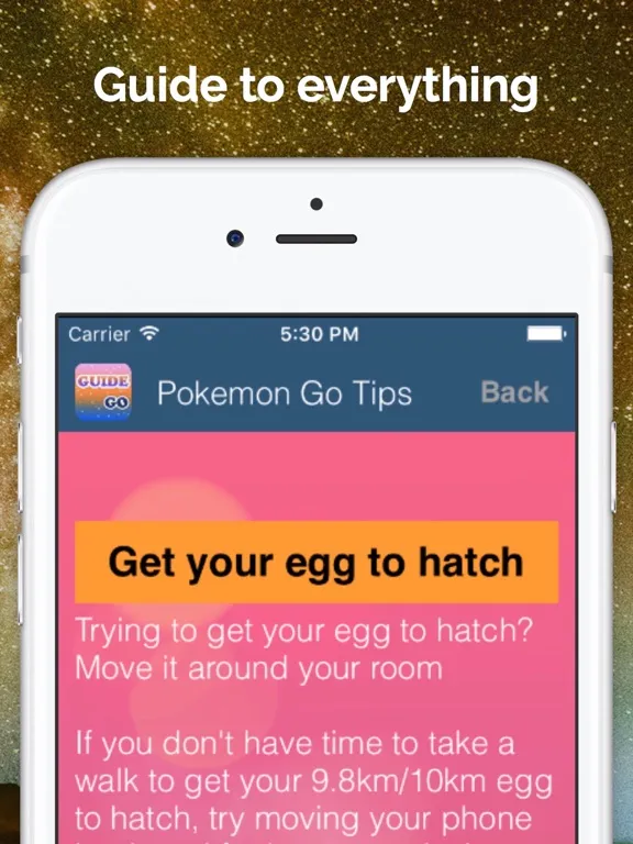 Guide for Pokemon Go Tips & Hints iPad  स्क्रीनशॉट