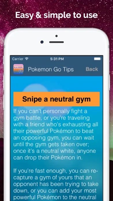 Guide for Pokemon Go Tips & Hints स्क्रीनशॉट