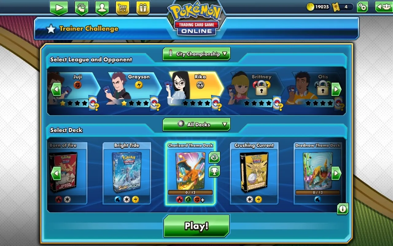 Capturas de pantalla de Pokémon Trading Card Game Online