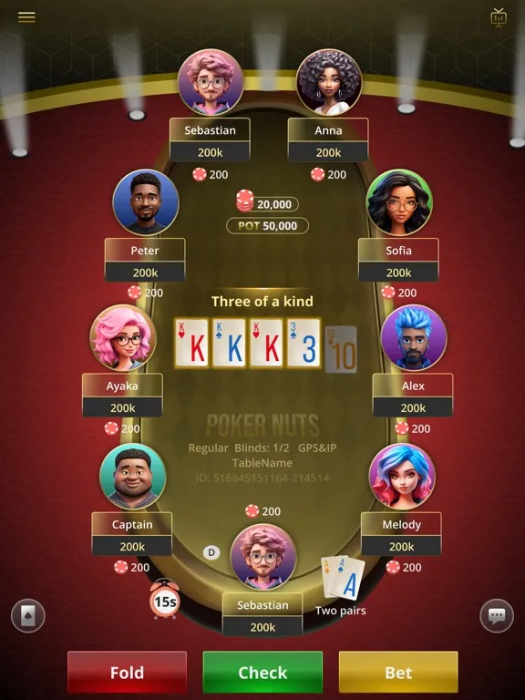 Poker Nuts - Entertaining Game iPad  سکرین شاٹس