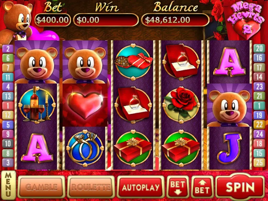 Mega Hearts 2 Slots Deluxe iPad  স্ক্রিনশট
