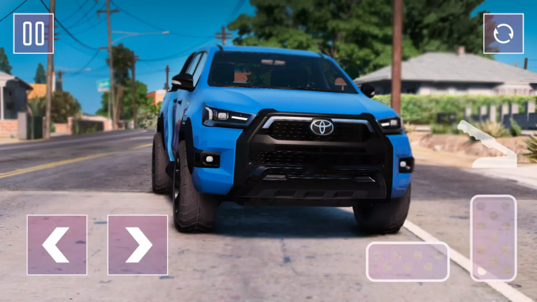 Capturas de tela do Hilux Jeep: Pickup Driving