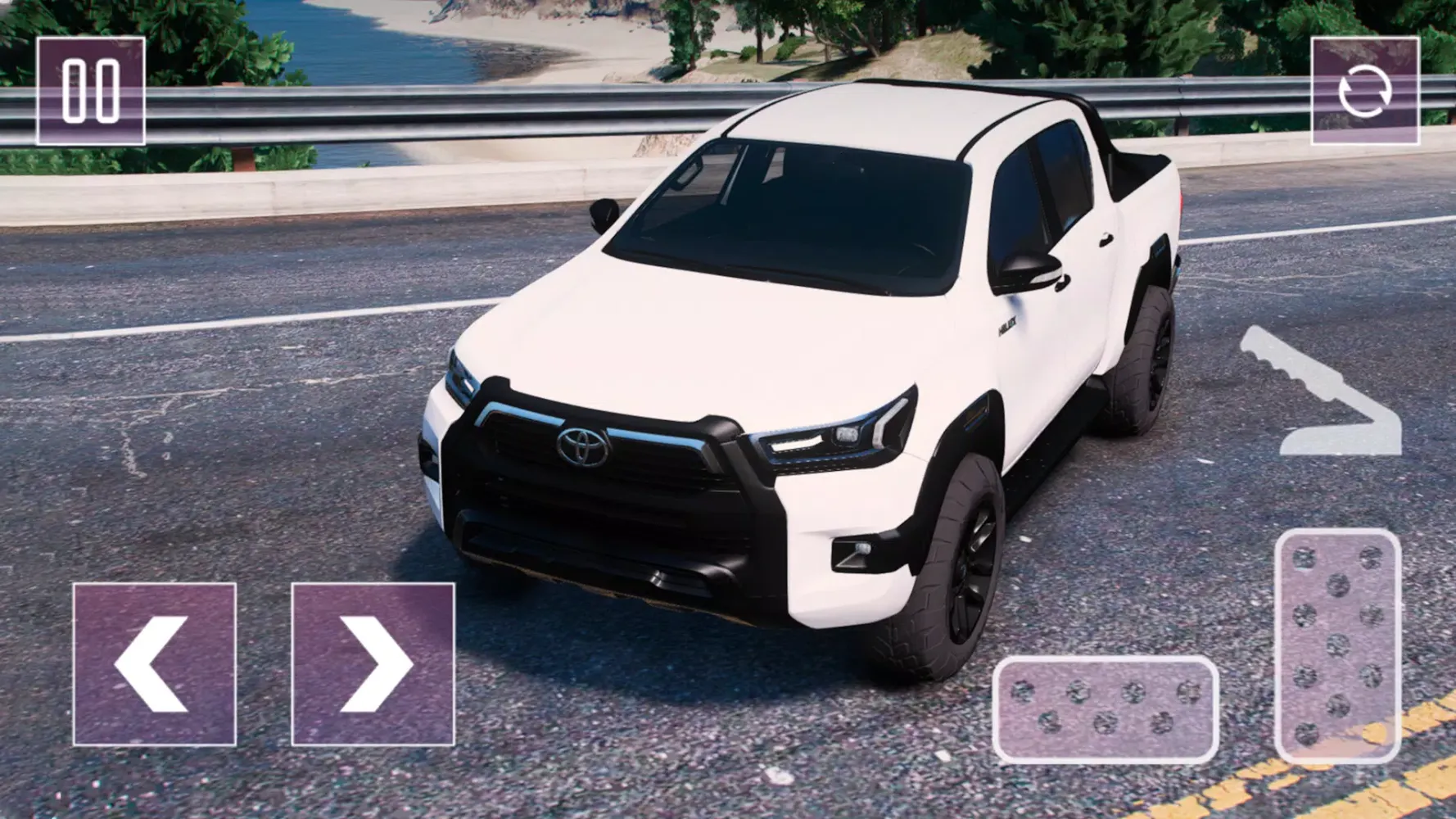 Capturas de tela do Hilux Jeep: Pickup Driving