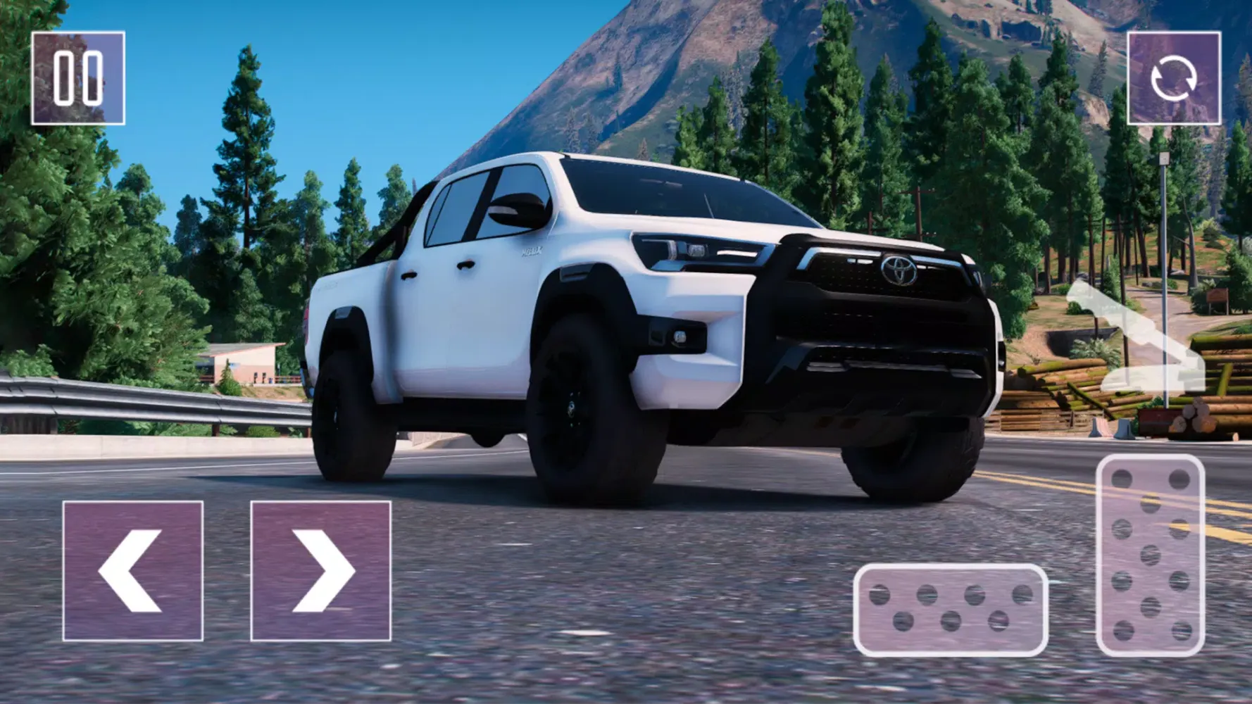 Capturas de tela do Hilux Jeep: Pickup Driving