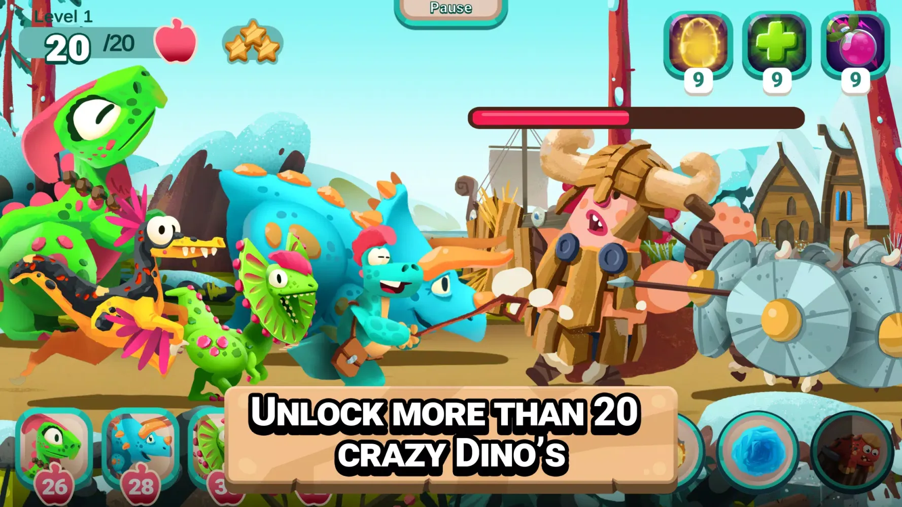 Tangkapan skrin Dino Bash: Travel Through Time