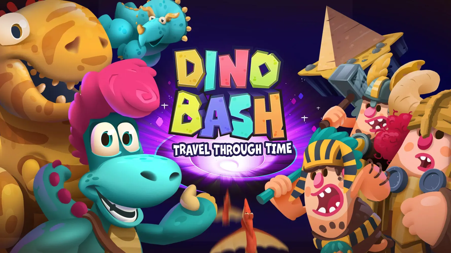 Tangkapan skrin Dino Bash: Travel Through Time