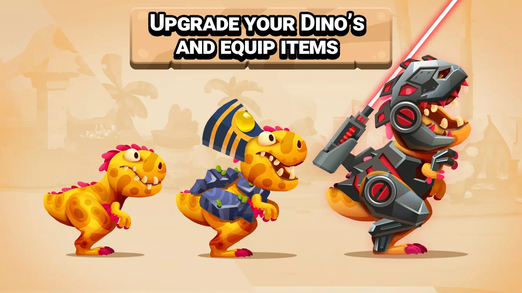 Tangkapan skrin Dino Bash: Travel Through Time