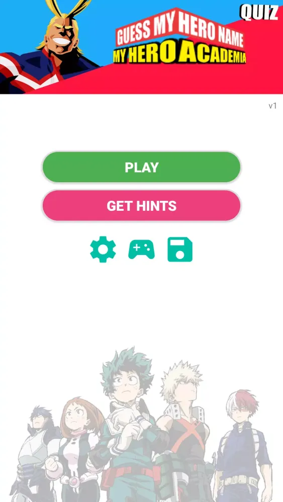 Hero Academia Anime Quiz Game Screenshots